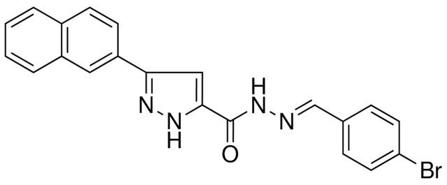 5-NAPHTHALEN-2-YL-2H-PYRAZOLE-3-CARBOXYLIC ACID (4-BROMO-BENZYLIDENE)-HYDRAZIDE