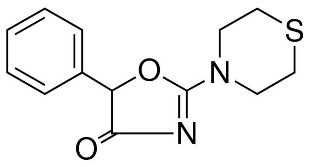 5-phenyl-2-(4-thiomorpholinyl)-1,3-oxazol-4(5H)-one