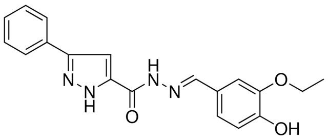 5-PH-2H-PYRAZOLE-3-CARBOXYLIC ACID (3-ETHOXY-4-HYDROXY-BENZYLIDENE)-HYDRAZIDE