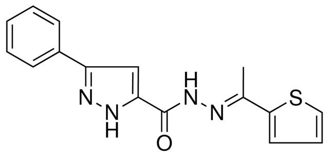 5-PHENYL-2H-PYRAZOLE-3-CARBOXYLIC ACID (1-THIOPHEN-2-YL-ETHYLIDENE)-HYDRAZIDE