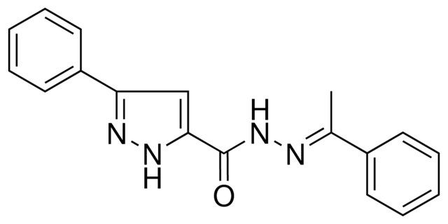 5-PHENYL-2H-PYRAZOLE-3-CARBOXYLIC ACID (1-PHENYL-ETHYLIDENE)-HYDRAZIDE