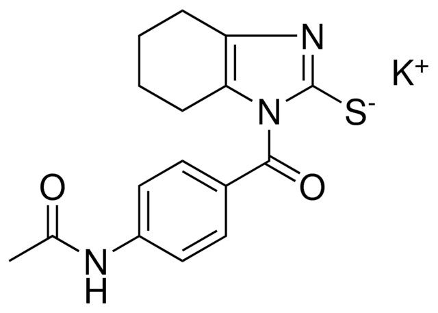 POTASSIUM 1-[4-(ACETYLAMINO)BENZOYL]-4,5,6,7-TETRAHYDRO-1H-BENZIMIDAZOL-2-YLSULFIDE