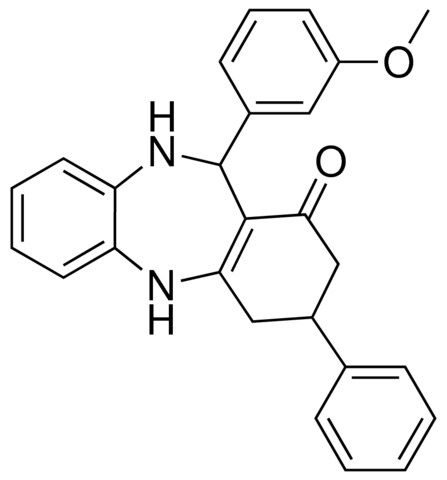 11-(3-MEO-PH)-3-PHENYL-2,3,4,5,10,11-HEXAHYDRO-DIBENZO(B,E)(1,4)DIAZEPIN-1-ONE