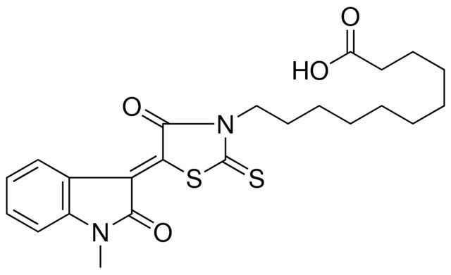 11-[(5Z)-5-(1-METHYL-2-OXO-1,2-DIHYDRO-3H-INDOL-3-YLIDENE)-4-OXO-2-THIOXO-1,3-THIAZOLIDIN-3-YL]UNDECANOIC ACID