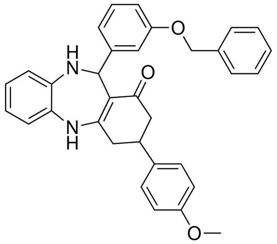 11(3-BENZYLOXY-PH)-3-(4-MEO-PH)-2,3,4,5,10,11-6H-DIBENZO(B,E)(1,4)DIAZEPIN-1-ONE