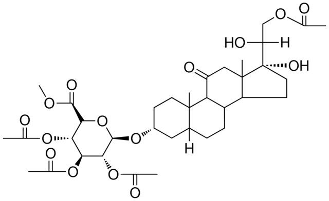 17-A,20-B-DI-HO-11-OXO-5-B-PREGNANE-3-A,21-DIYL 21-ACETATE- 3-B-D-GLUCURONIDE