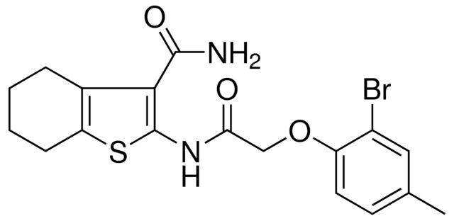 2-(((2-BR-4-ME-PHO)AC)AMINO)-4,5,6,7-TETRAHYDRO-1-BENZOTHIOPHENE-3-CARBOXAMIDE