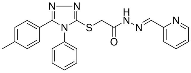 2-{[5-(4-METHYLPHENYL)-4-PHENYL-4H-1,2,4-TRIAZOL-3-YL]SULFANYL}-N'-[(E)-2-PYRIDINYLMETHYLIDENE]ACETOHYDRAZIDE