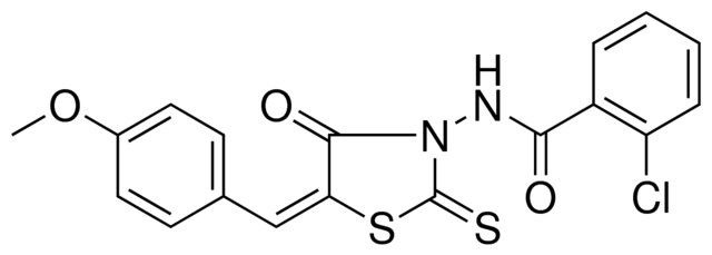 2-CHLORO-N-(5-(4-METHOXY-BENZYLIDENE)-4-OXO-2-THIOXO-THIAZOLIDIN-3-YL)-BENZAMIDE