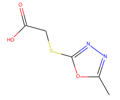 [(5-Methyl-1,3,4-oxadiazol-2-yl)thio]acetic acid