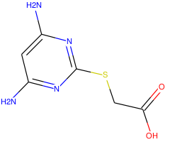 [(4,6-diaminopyrimidin-2-yl)thio]acetic acid