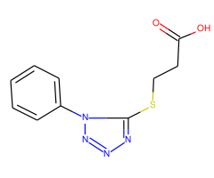 3-[(1-phenyl-1H-tetrazol-5-yl)thio]propanoic acid