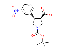 (3R,4S)-1-(tert-Butoxycarbonyl)-4-(3-nitrophenyl)pyrrolidine-3-carboxylic acid