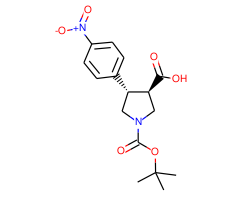 (3R,4S)-1-(tert-Butoxycarbonyl)-4-(4-nitrophenyl)pyrrolidine-3-carboxylic acid