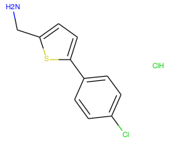 [5-(4-CHLOROPHENYL)-2-THIENYL]METHYLAMINE HCL