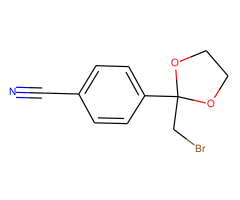 4-(2-(Bromomethyl)-1,3-dioxolan-2-yl)benzonitrile