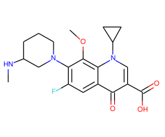 1-Cyclopropyl-6-fluoro-8-methoxy-7-(3-(methylamino)piperidin-1-yl)-4-oxo-1,4-dihydroquinoline-3-carboxylic acid