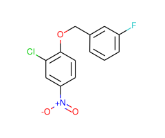 2-Chloro-1-((3-fluorobenzyl)oxy)-4-nitrobenzene