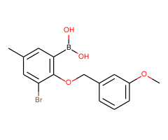 (3-Bromo-2-((3-methoxybenzyl)oxy)-5-methylphenyl)boronic acid