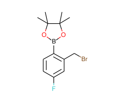 2-(2-(Bromomethyl)-4-fluorophenyl)-4,4,5,5-tetramethyl-1,3,2-dioxaborolane