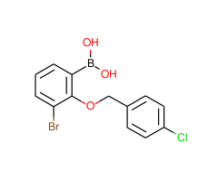 (3-Bromo-2-((4-chlorobenzyl)oxy)phenyl)boronic acid