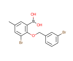 (3-Bromo-2-((3-bromobenzyl)oxy)-5-methylphenyl)boronic acid