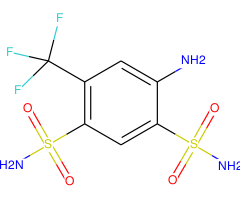 4-Amino-6-(trifluoromethyl)benzene-1,3-disulfonamide