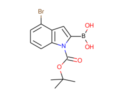 (4-Bromo-1-(tert-butoxycarbonyl)-1H-indol-2-yl)boronic acid