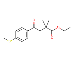 ethyl 2,2-dimethyl-4-oxo-4-(4-thiomethylphenyl)butyrate