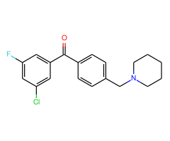 3-chloro-5-fluoro-4'-piperidinomethyl benzophenone