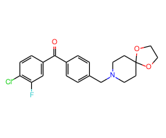 4-chloro-4'-[8-(1,4-dioxa-8-azaspiro[4.5]decyl)methyl]-3-fluorobenzophenone