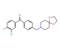 3-chloro-4'-[8-(1,4-dioxa-8-azaspiro[4.5]decyl)methyl]-4-fluorobenzophenone