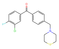 3-chloro-4-fluoro-4'-thiomorpholinomethyl benzophenone