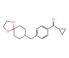 cyclopropyl 4-[8-(1,4-dioxa-8-azaspiro[4.5]decyl)methyl]phenyl ketone