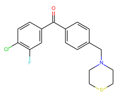 4-chloro-3-fluoro-4'-thiomorpholinomethyl benzophenone