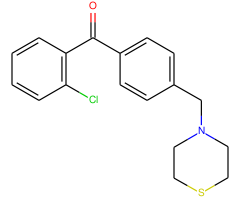 2-chloro-4'-thiomorpholinomethyl benzophenone