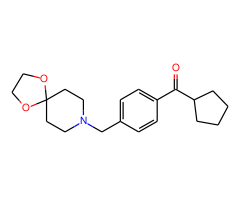 cyclopentyl 4-[8-(1,4-dioxa-8-azaspiro[4.5]decyl)methyl]phenyl ketone