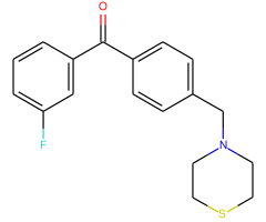 3-fluoro-4'-thiomorpholinomethyl benzophenone