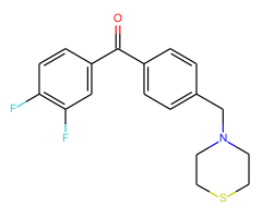 3,4-difluoro-4'-thiomorpholinomethyl benzophenone