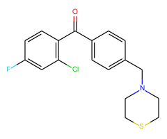 2-chloro-4-fluoro-4'-thiomorpholinomethyl benzophenone