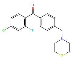 4-chloro-2-fluoro-4'-thiomorpholinomethyl benzophenone