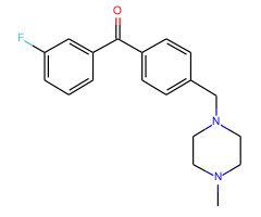 3-fluoro-4'-(4-methylpiperazinomethyl) benzophenone