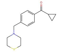 cyclopropyl 4-(thiomorpholinomethyl)phenyl ketone