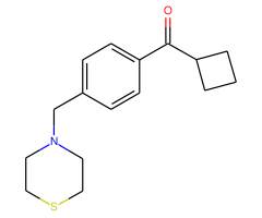 cyclobutyl 4-(thiomorpholinomethyl)phenyl ketone