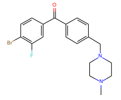 4-bromo-3-fluoro-4'-(4-methylpiperazinomethyl) benzophenone