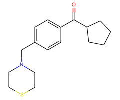 cyclopentyl 4-(thiomorpholinomethyl)phenyl ketone