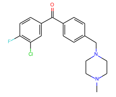 3-chloro-4-fluoro-4'-(4-methylpiperazinomethyl) benzophenone