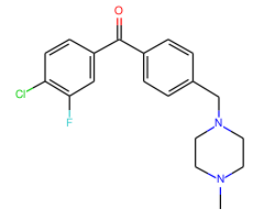 4-chloro-3-fluoro-4'-(4-methylpiperazinomethyl) benzophenone