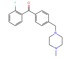 2-fluoro-4'-(4-methylpiperazinomethyl) benzophenone