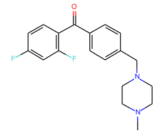 2,4-difluoro-4'-(4-methylpiperazinomethyl) benzophenone